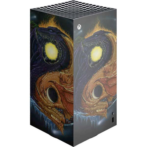 Yin Yang Dragon by Ed Beard Jr XBox Series X Digital Edition Console Skin